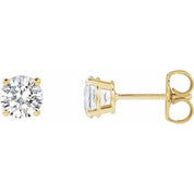 14K Yellow 1 CTW Lab-Grown Diamond Stud Earrings