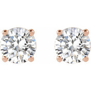 14K Rose 1 CTW Lab-Grown Diamond Stud Earrings
