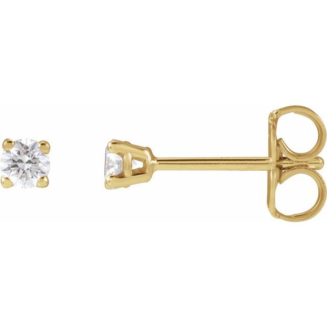 14K Yellow Gold 1/6 CTW Lab-Grown Diamond Earrings - LG656
