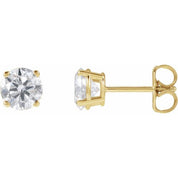 14K Yellow 1 1/4 CTW Lab-Grown Diamond Stud Earrings