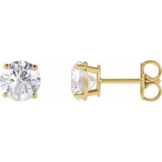 14K Yellow 2 CTW Lab-Grown Diamond Stud Earrings
