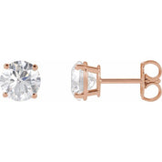 14K Rose 2 CTW Lab-Grown Diamond Stud Earrings
