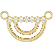 14K .05 CTW Lab-Grown Diamond Arch Necklace Center