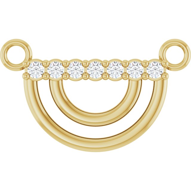 14K .05 CTW Lab-Grown Diamond Arch Necklace Center