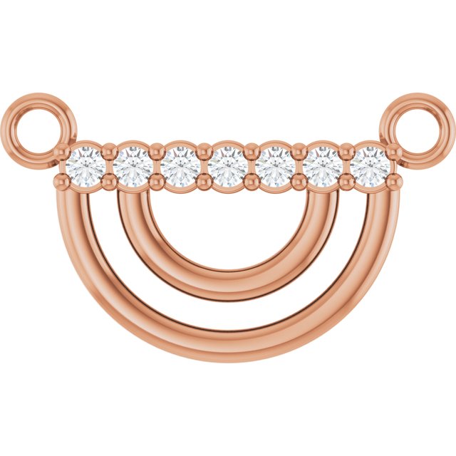 14K .05 CTW Lab-Grown Diamond Arch Necklace Center