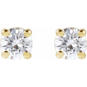 14K Yellow 1/3 CTW Lab-Grown Diamond Stud Earrings