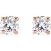14K Rose 1/3 CTW Lab-Grown Diamond Stud Earrings