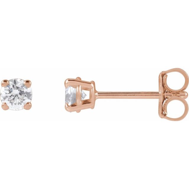 14K Rose 1/3 CTW Lab-Grown Diamond Stud Earrings