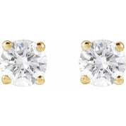 14K Yellow 1/2 CTW Lab-Grown Diamond Stud Earrings