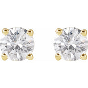 14K Yellow 3/4 CTW Lab-Grown Diamond Stud Earrings