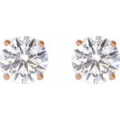 14K Rose 3 CTW Lab-Grown Diamond Stud Earrings
