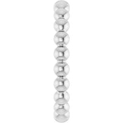 Sterling Silver Beaded Stackable Ring