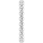 Platinum Beaded Stackable Ring