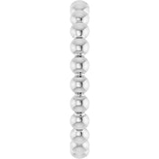 Sterling Silver Beaded Stackable Ring - Part 51090:1006:P