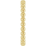14K Yellow Beaded Stackable Ring