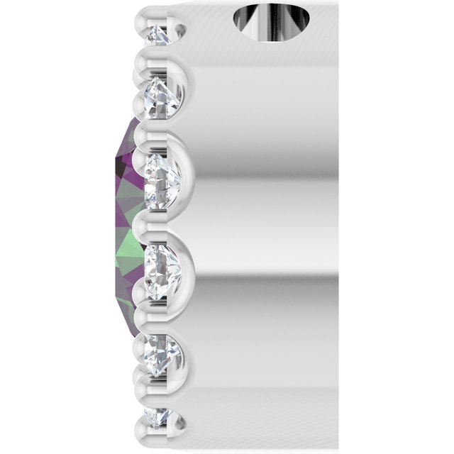 10 CT Natural Diamond Halo-Style Pendant