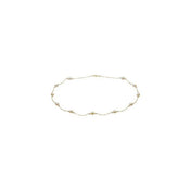 14K Yellow Cultured White Freshwater Pearl 17" Necklace