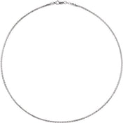 Sterling Silver Diamond-Cut Wheat 20" Chain