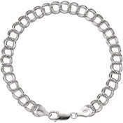 Sterling Silver 7 mm Curb 8" Chain