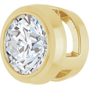 14K Yellow 1/3 CT Lab Grown Diamond Slide Pendant