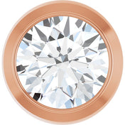 14K Rose 1/3 CT Lab Grown Diamond Slide Pendant