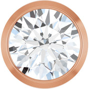 14K Rose 1/2 CT Lab-Grown Diamond Slide Pendant