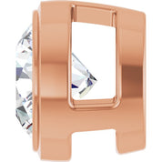 14K Rose 1/2 CT Lab-Grown Diamond Slide Pendant
