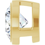 14K Yellow 3/4 CT Natural Diamond Slide Pendant