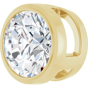 14K Yellow 3/4 CT Natural Diamond Slide Pendant