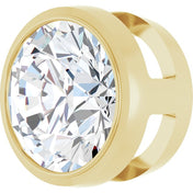 14K Yellow 1 CT Natural Diamond Slide Pendant