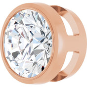 14K Rose 1 CT Natural Diamond Slide Pendant