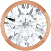 14K Rose 1 CT Natural Diamond Slide Pendant