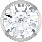 14K White 1 CT Natural Diamond Slide Pendant