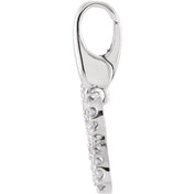 14K White 1/5 CTW Natural Diamond Butterfly Charm
