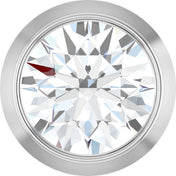 14K White 1/4 CT Lab-Grown Diamond Slide Pendant