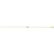 14K Yellow Initial A 6 1/2-7 1/2" Bracelet