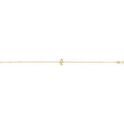 14K Yellow Initial L 6 1/2-7 1/2" Bracelet