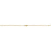 14K Yellow Initial M 6 1/2-7 1/2" Bracelet