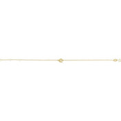 14K Yellow Initial E 6 1/2-7 1/2" Bracelet