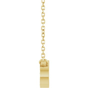 14K Yellow 1/10 CTW Natural Diamond Paperclip-Style 18" Necklace