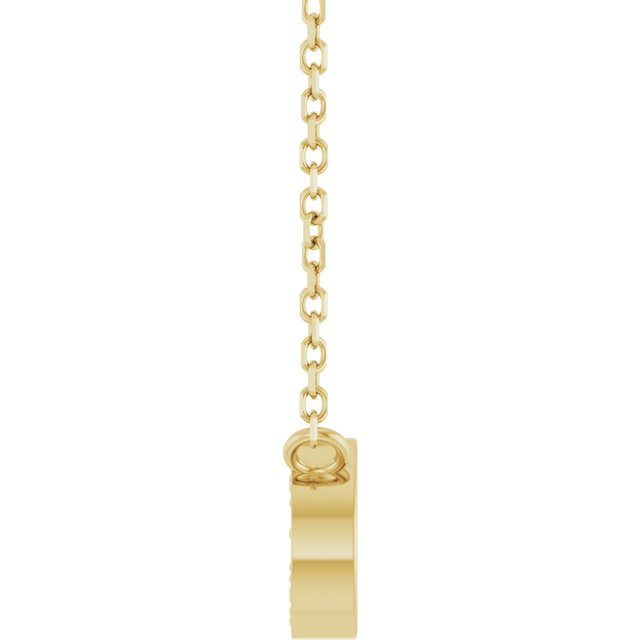 14K Yellow 1/10 CTW Natural Diamond Paperclip-Style 18" Necklace
