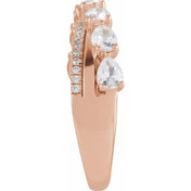 14K Rose 1 1/8 CTW  Lab-Grown Diamond Ring