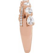 14K Rose 1 1/8 CTW  Lab-Grown Diamond Ring