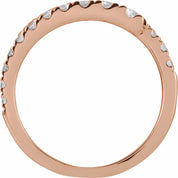 14K Rose 9/10 CTW Lab-Grown Diamond Bypass Ring