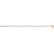 14K Rose 6 1/2 CTW Lab-Grown Diamond Line 7" Bracelet