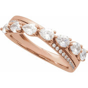 14K Rose 1 1/8 CTW  Lab-Grown Diamond Ring