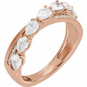 14K Rose 1 1/8 CTW  Lab-Grown Diamond Ring