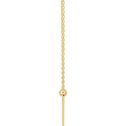 14K Yellow Engravable Heart 18" Necklace