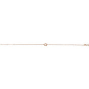14K Rose Initial A 6 1/2-7 1/2" Bracelet