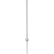 14K White Engravable Heart 18" Necklace